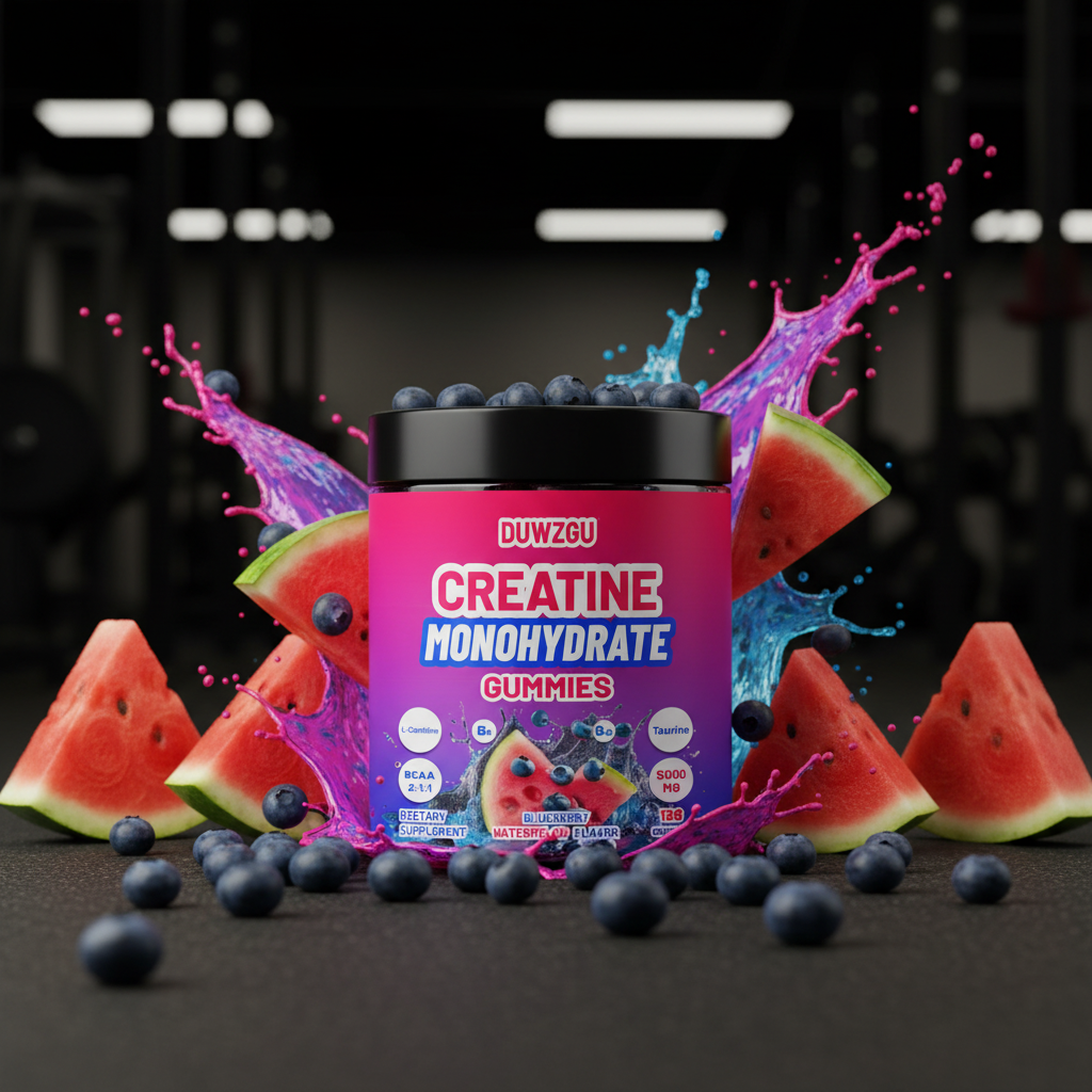 Creatine gummies with watermelon and blueberries