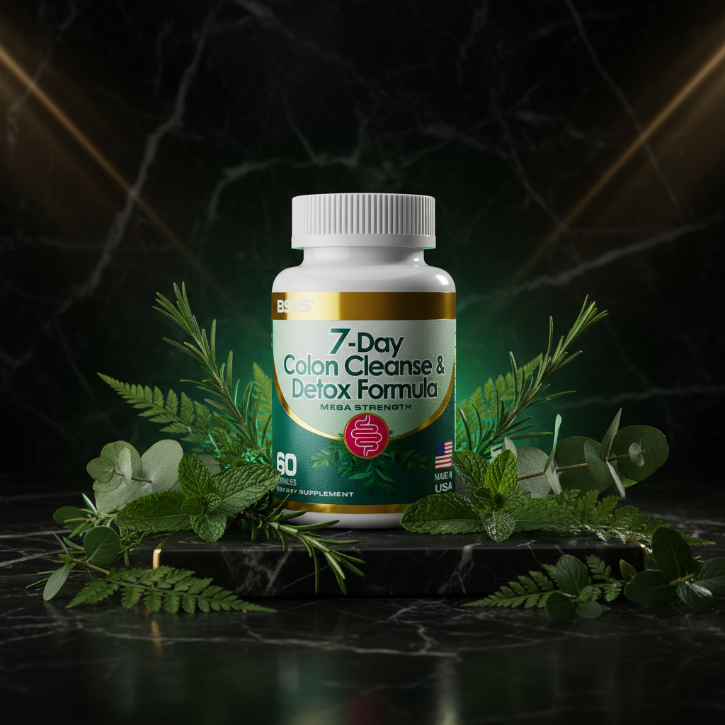 Colon cleanse dark premium product photo
