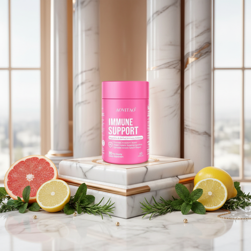Immune support supplement elegant lifestyle photo