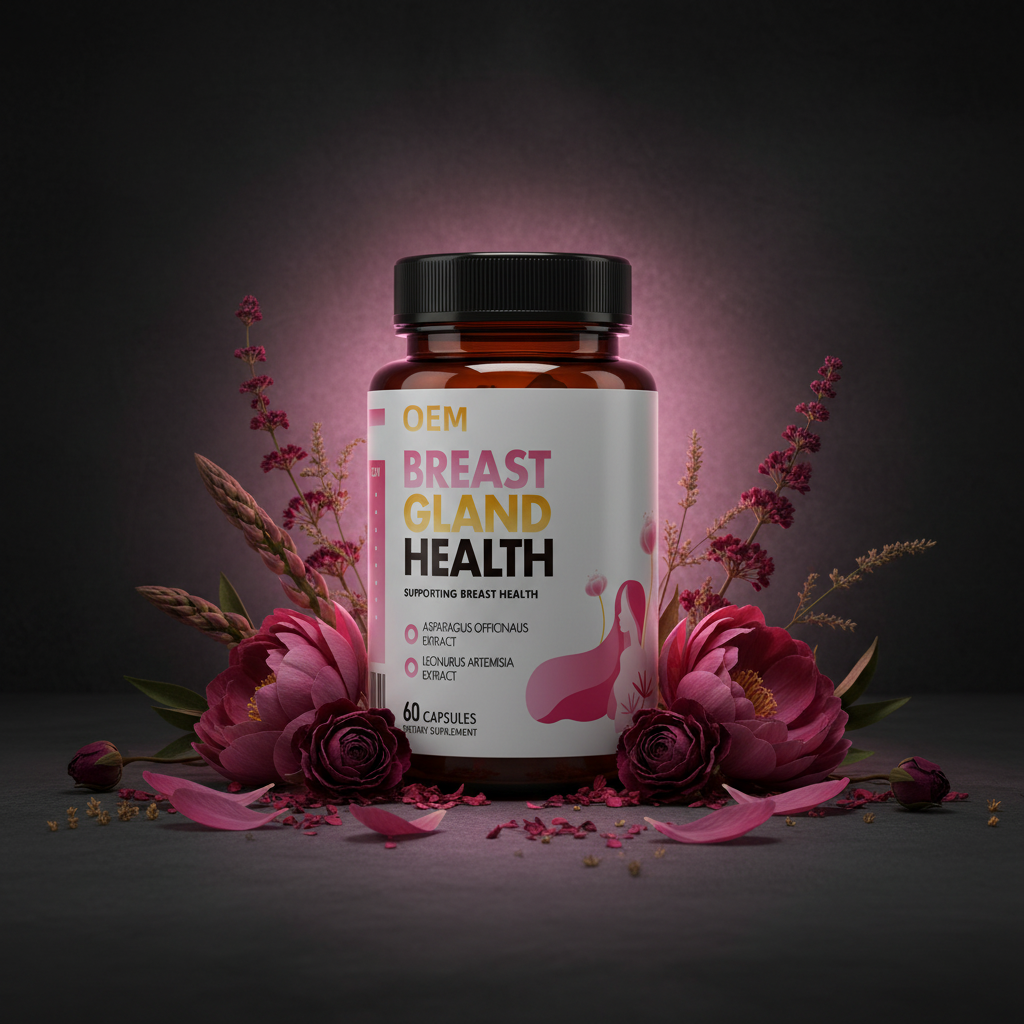 Breast health supplement dark premium photo