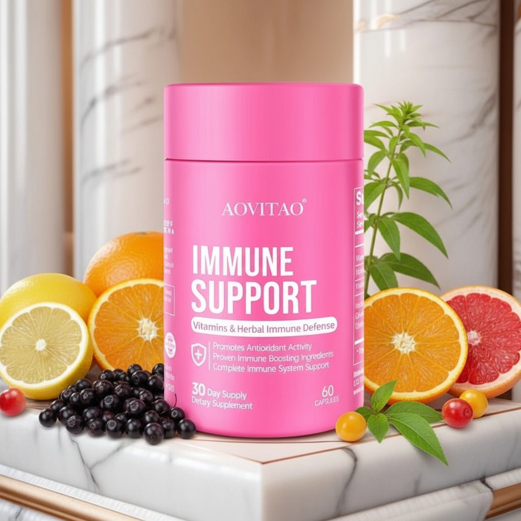 Immune support supplement with berries and oranges