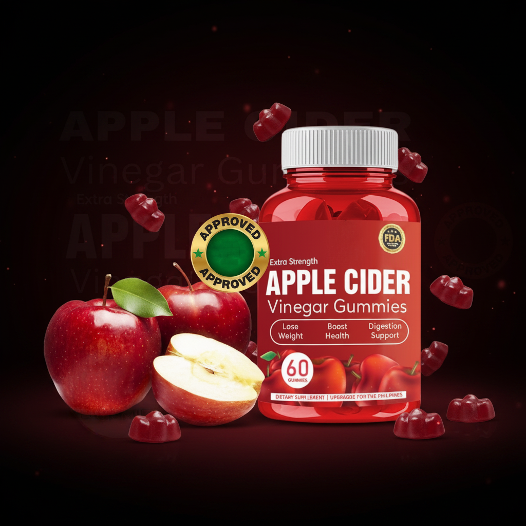 Apple Cider Vinegar Gummies dark premium photo
